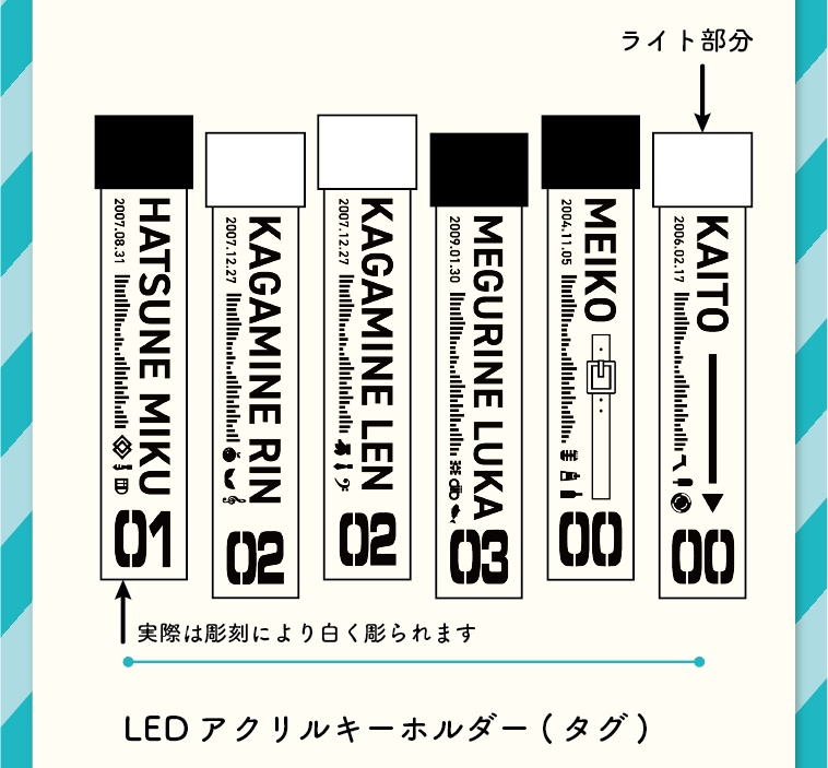 【🔋電池式タイプ】LEDアクリルキーホルダー