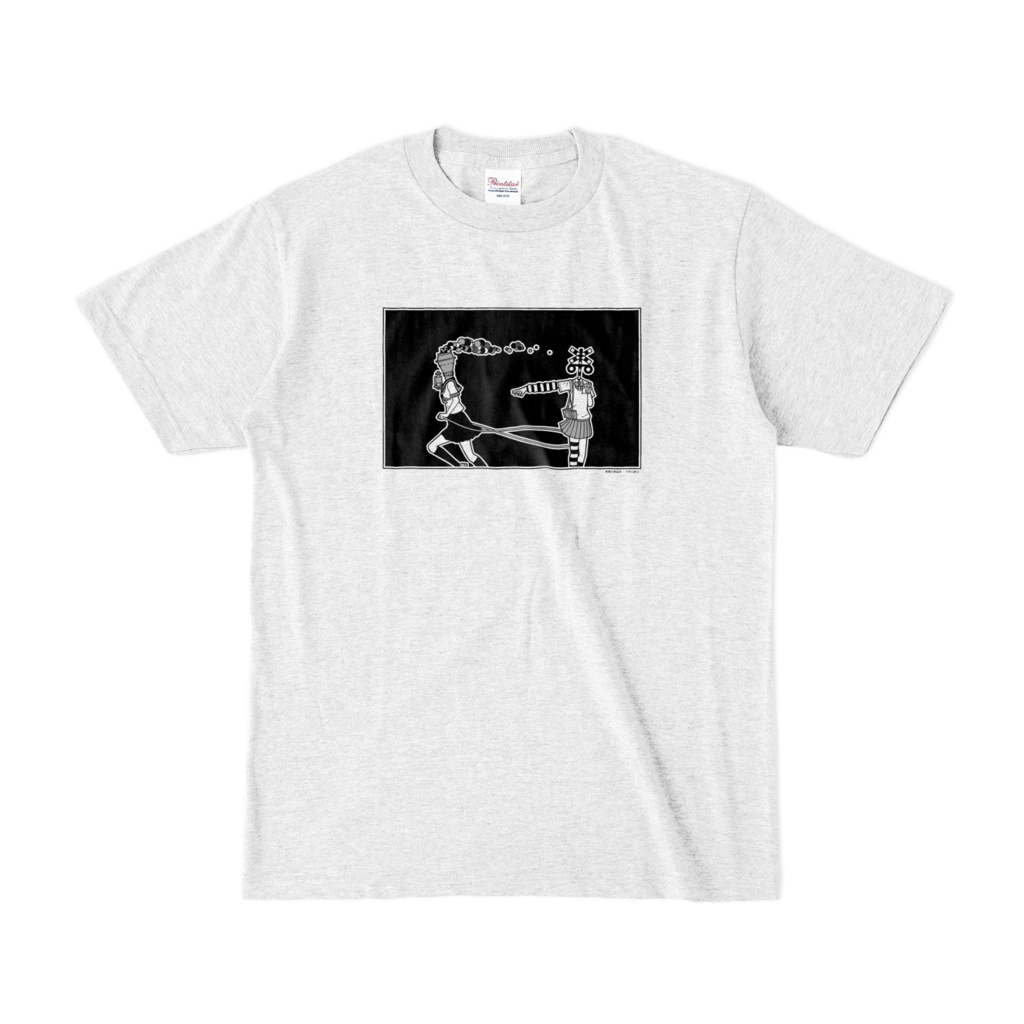 淡色Tシャツ(静物少女『汽俥と踏切』)