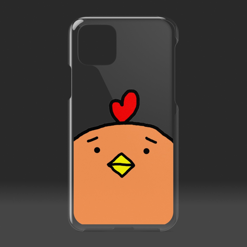 てげてげ地鶏 クリアiPhoneケース 001