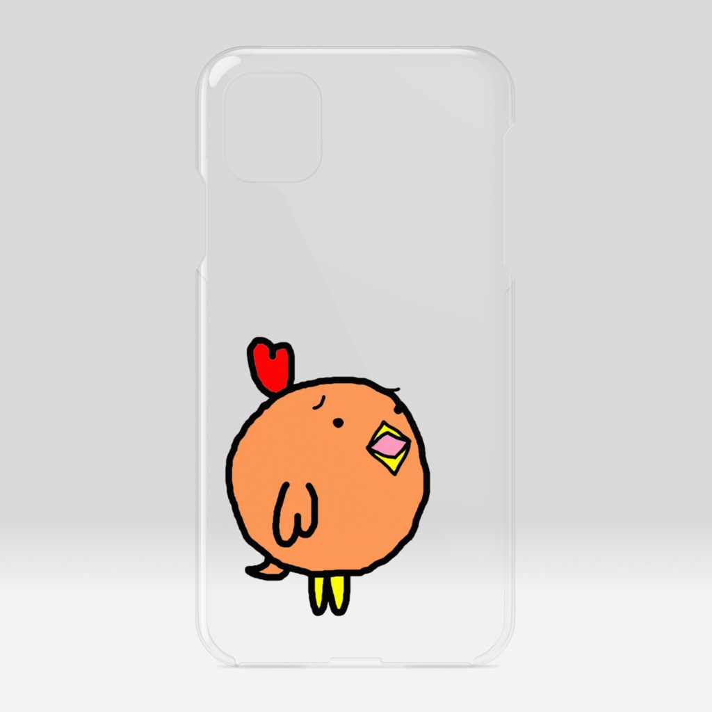 てげてげ地鶏 クリアiPhoneケース 002