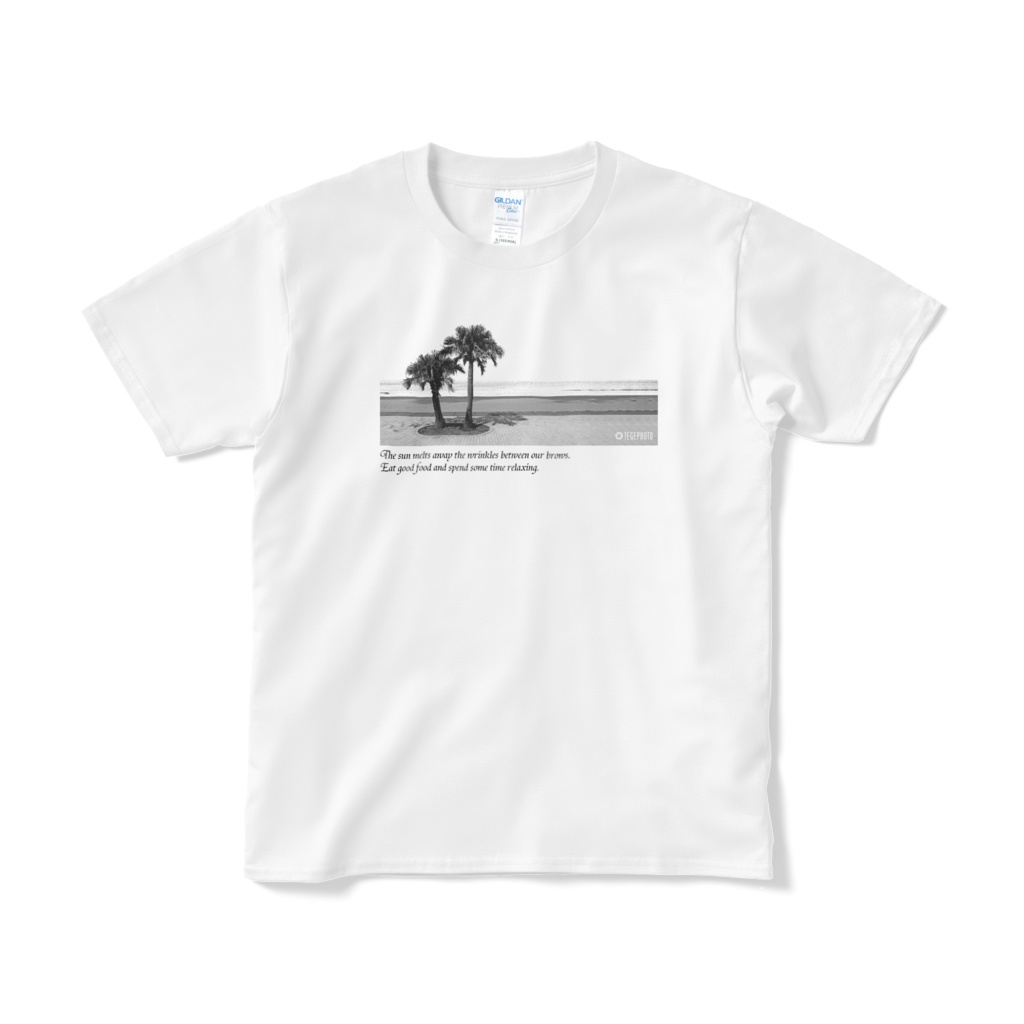 アートフォトTシャツ：宮崎県の海岸001(W)