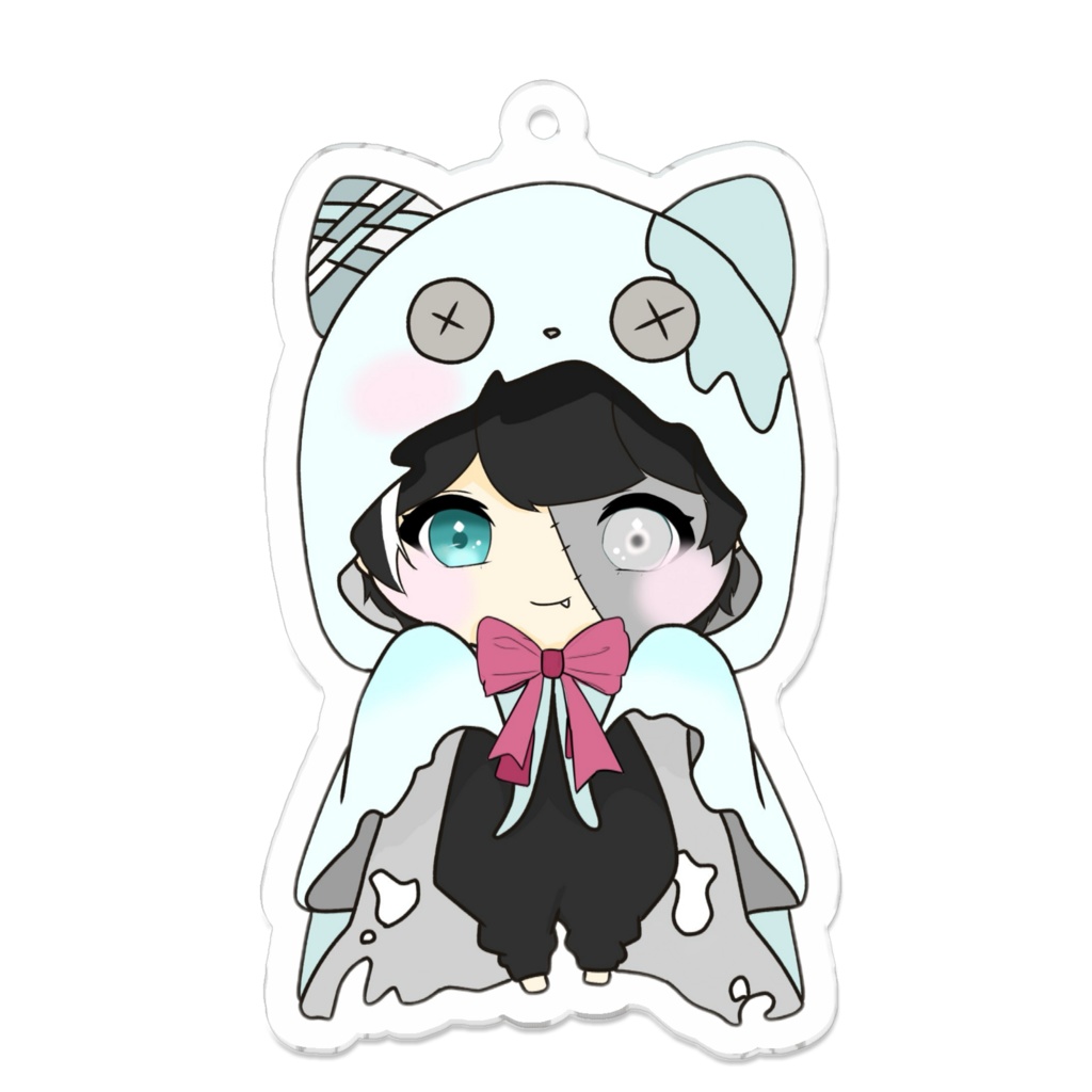 寝落ちのゆう　ミニキャラアクリルキーホルダー　ゾンビver.