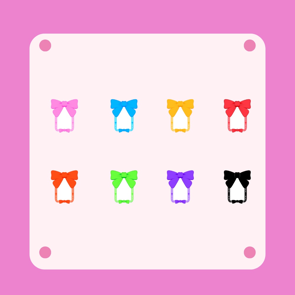 【VRChat向け】カラフルリボンチェキケース