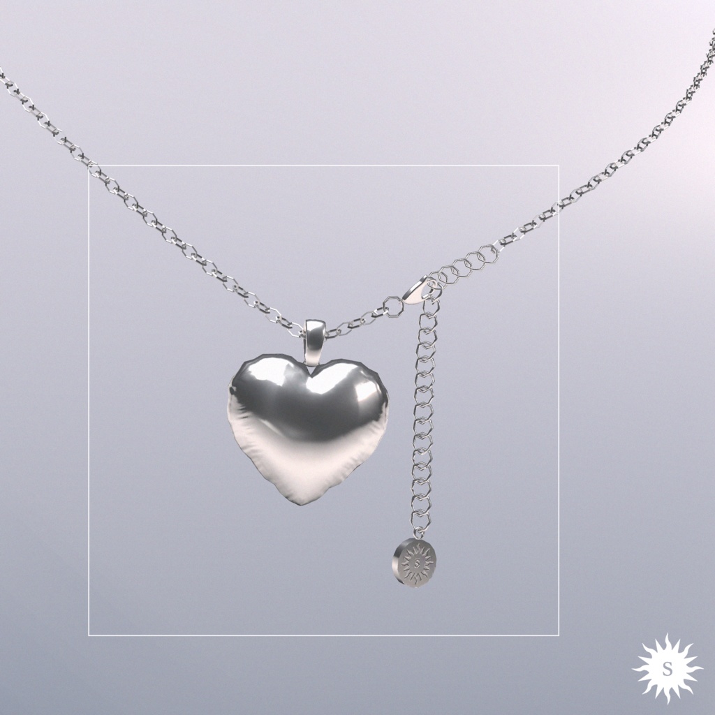 Heart balloon necklace
