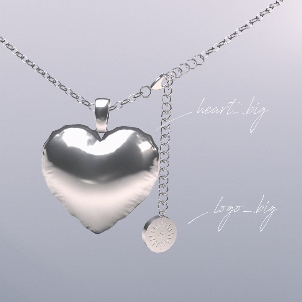 Heart balloon necklace