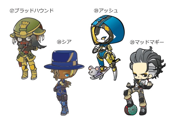 【APEXレジェンド】連結アクリルキーホルダー