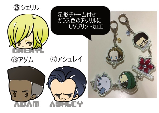 【DBDサバイバー】連結アクリルキーホルダー