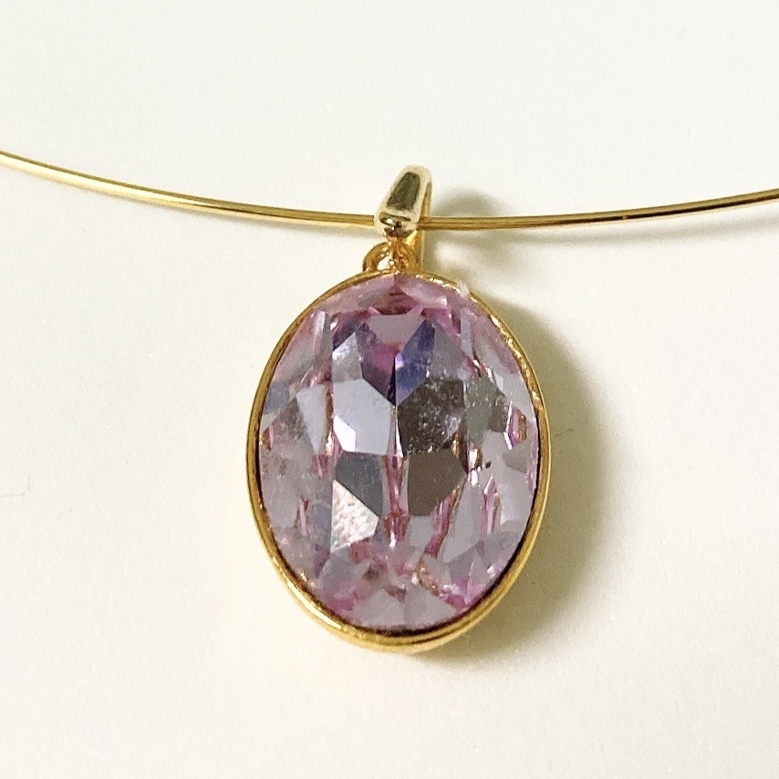 魔法石風 ワイヤーネックレス