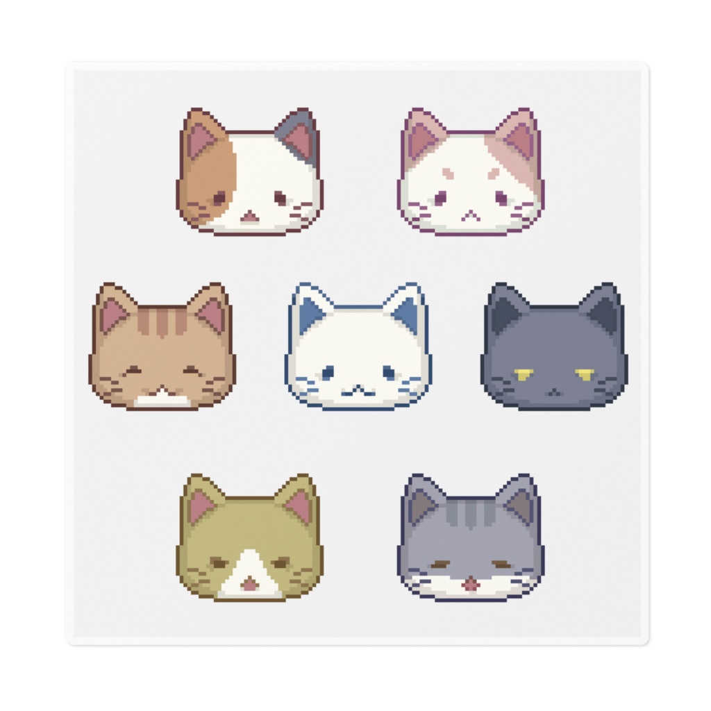 【ミカクテイ事件の観測者】箱の中の猫たち　ステッカー