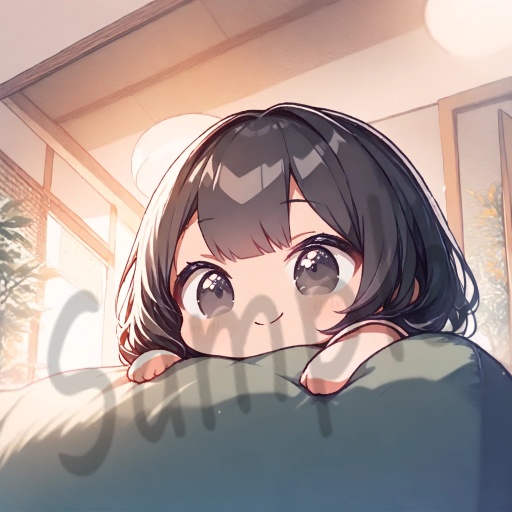 ちびキャラArt集(Black Short Hair & Black eyes)