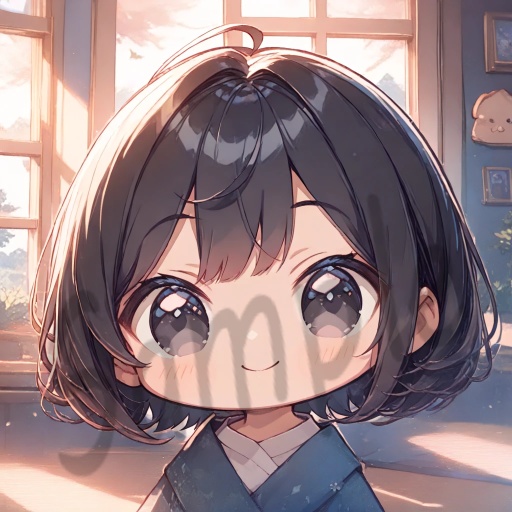 ちびキャラArt集(Black Short Hair & Black eyes)