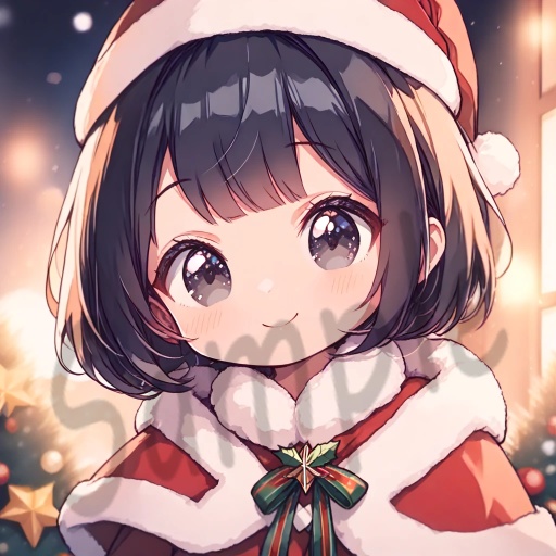 ちびキャラArt集(Black Short Hair & Black eyes)