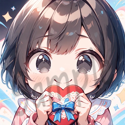 ちびキャラArt集(Black Short Hair & Black eyes)