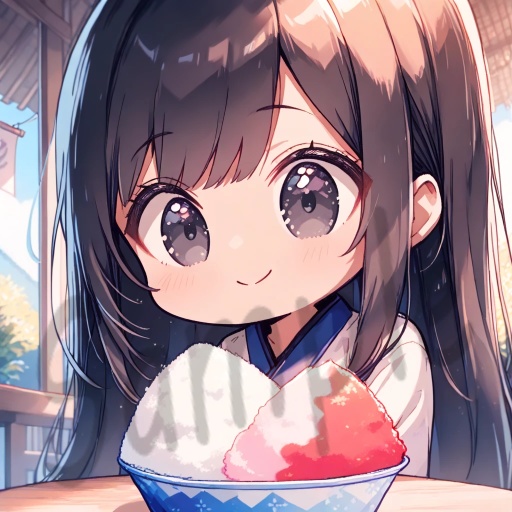 ちびキャラArt集(Black Long Hair & Black eyes)