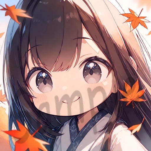 ちびキャラArt集(Black Long Hair & Black eyes)