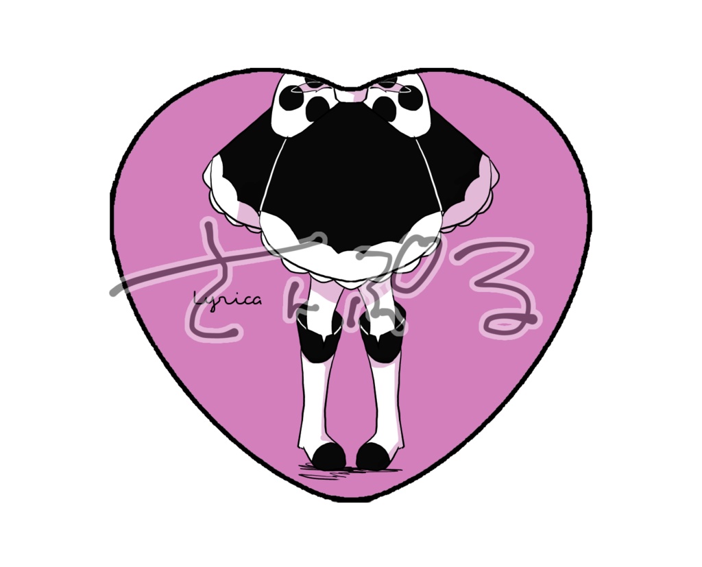 #コンパス リリカ ハート缶バッジ
