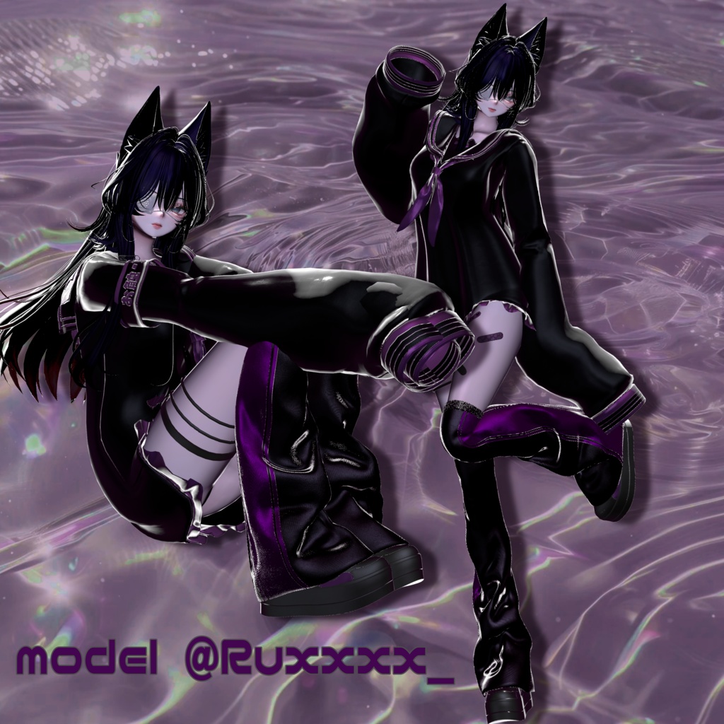 【複数アバター対応】ニーハイルーソ