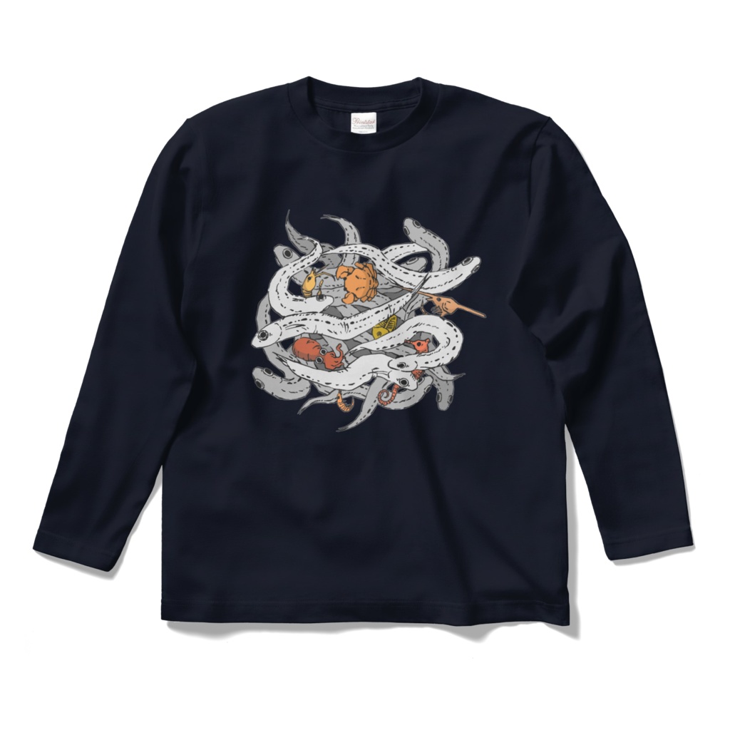 シラス長袖Tシャツ(ネイビー)