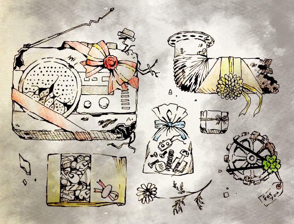 ジャンクTシャツ(白)