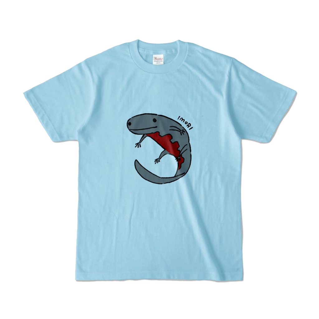 ゆるイモリTシャツ(水色)