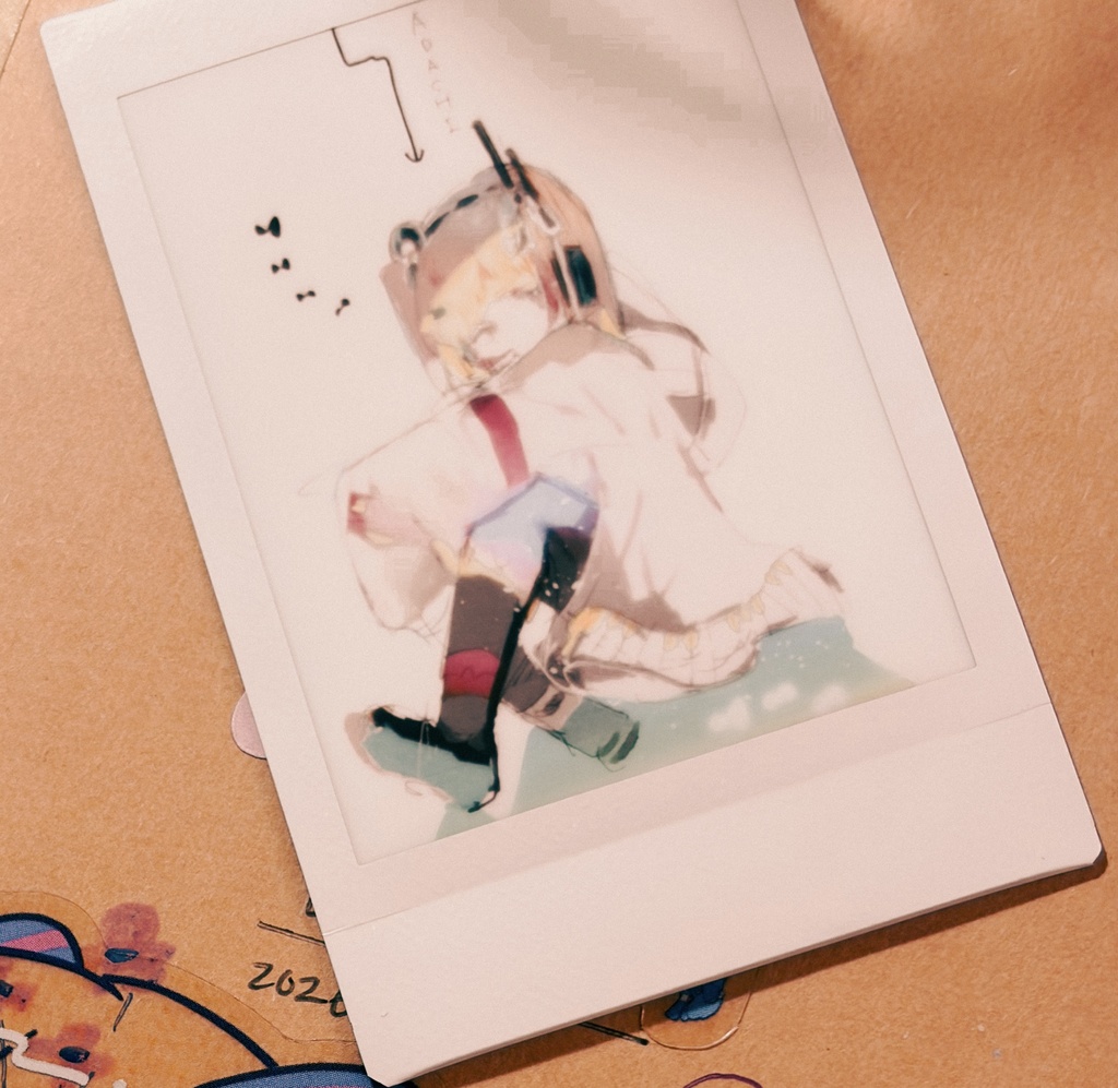 イラストチェキカード直筆メッセージ