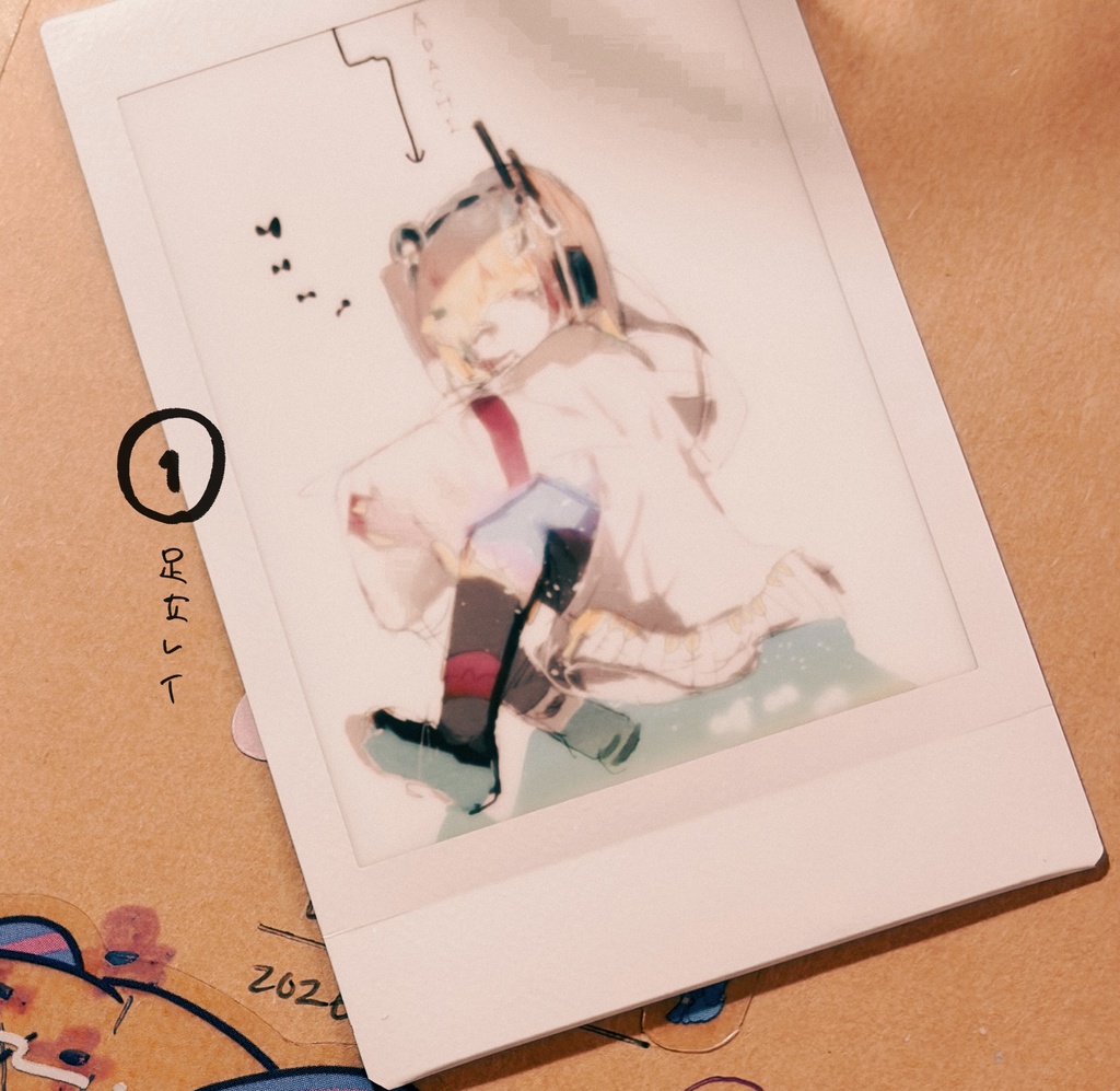 イラストチェキカード直筆メッセージ