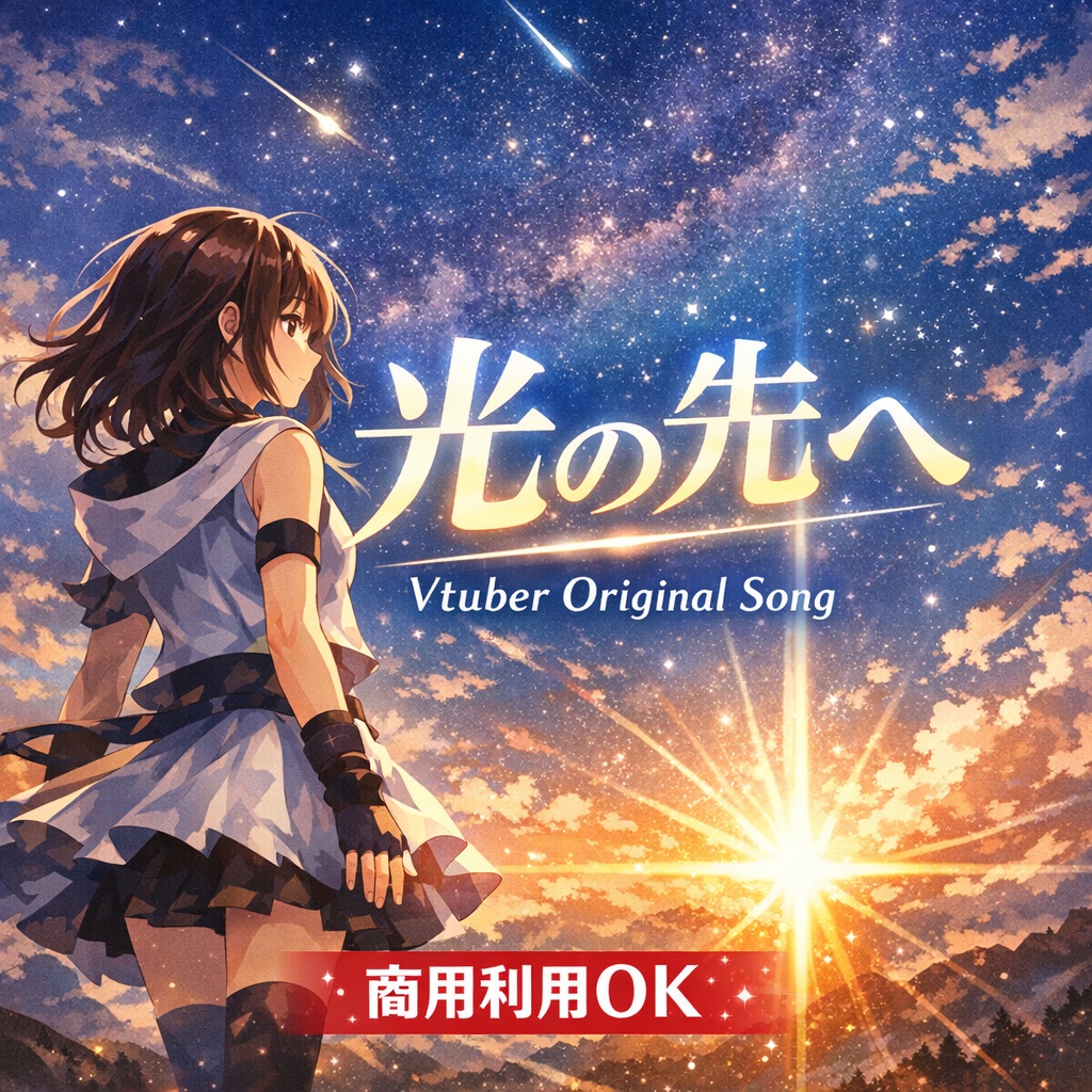 【Vtuber向け】光の先へ｜感動系エモロックオリジナルソング【商用利用OK】