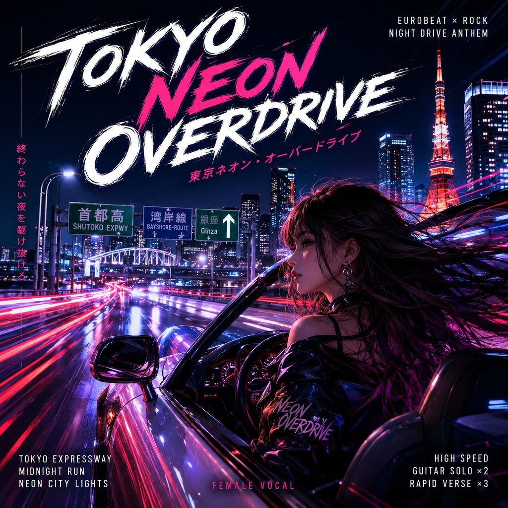 -夜の首都高を駆け抜けるユーロビート TOKYO NEON OVERDRIVE - 首都高 Midnight Run