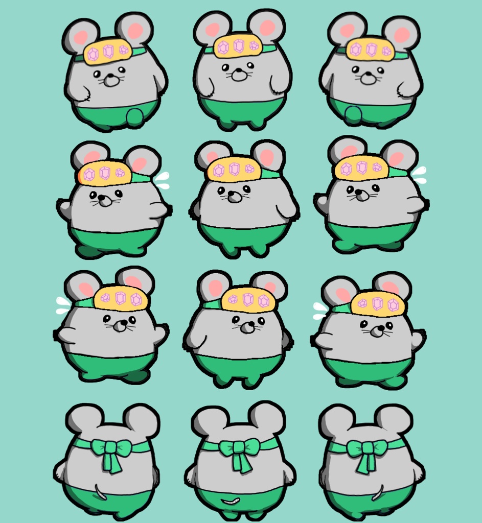 ムチムチやさんのネズミパックMOCHI