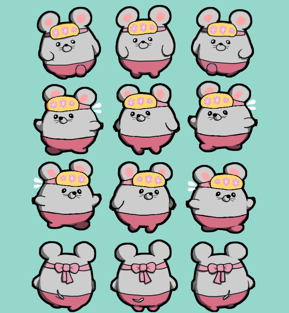 ムチムチやさんのネズミパックMOCHI