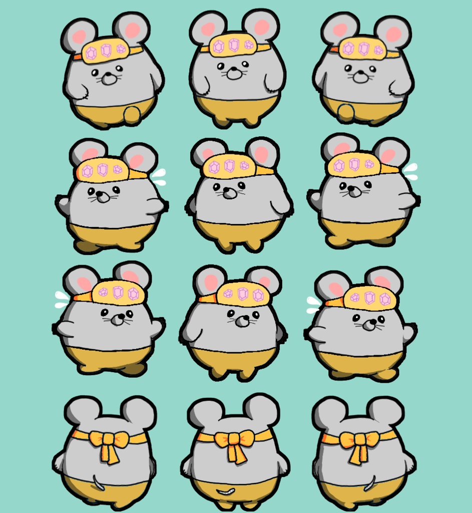 ムチムチやさんのネズミパックMOCHI