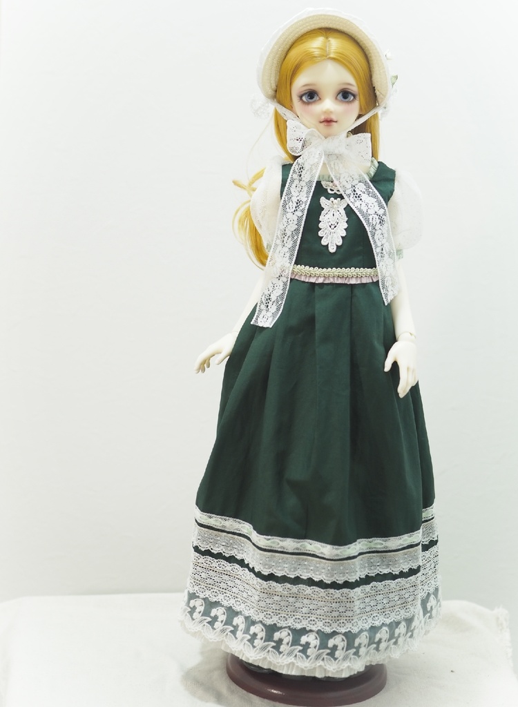 B品》SD13サイズ　スズランの麦わらボンネットとワンピース