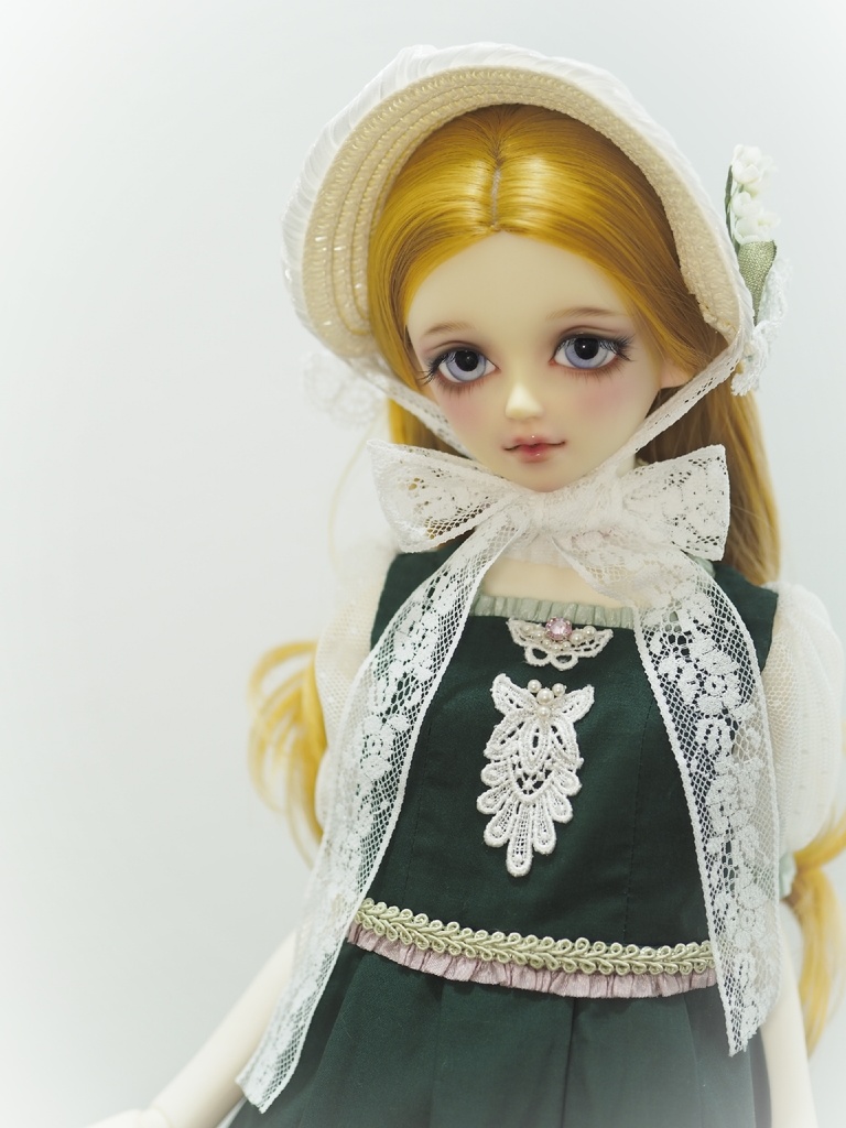 B品》SD13サイズ　スズランの麦わらボンネットとワンピース