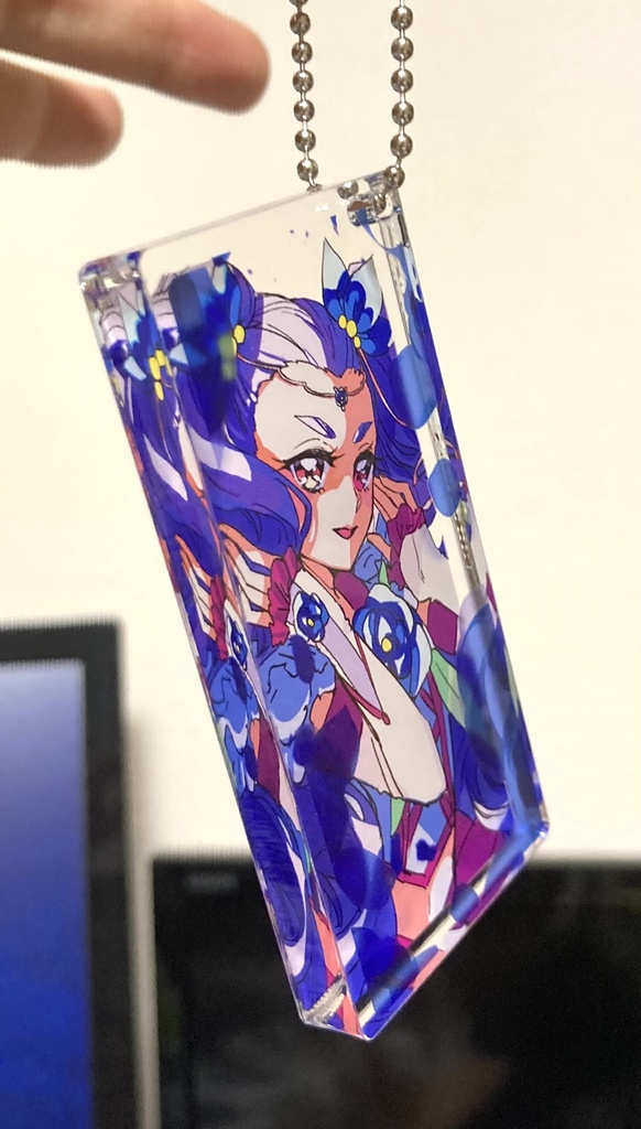青いバラは秘密のしるしアクキー