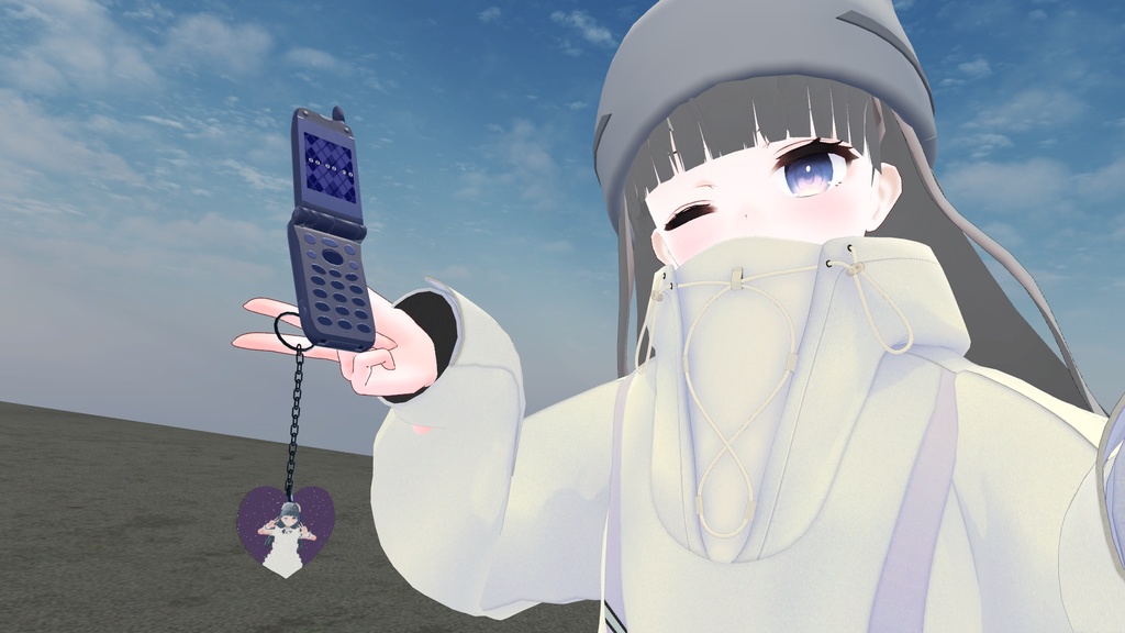 【無料】ラメ入りアクリルキーホルダー