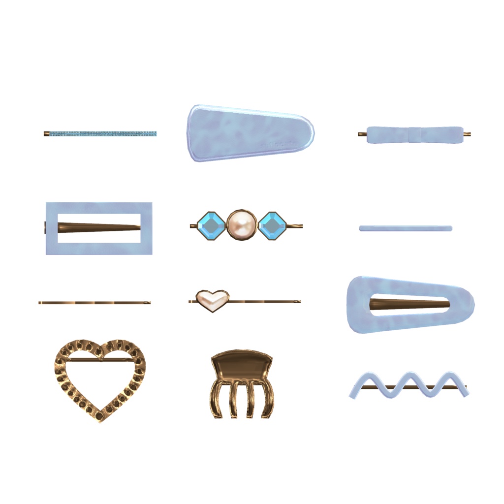 べっこう風ヘアピンセット