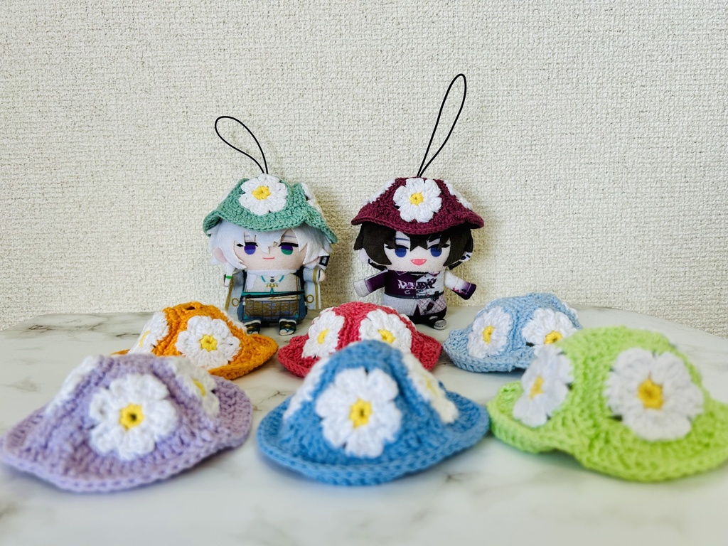 【にじぱぺっと】お花の帽子 Vol.1【編み物】
