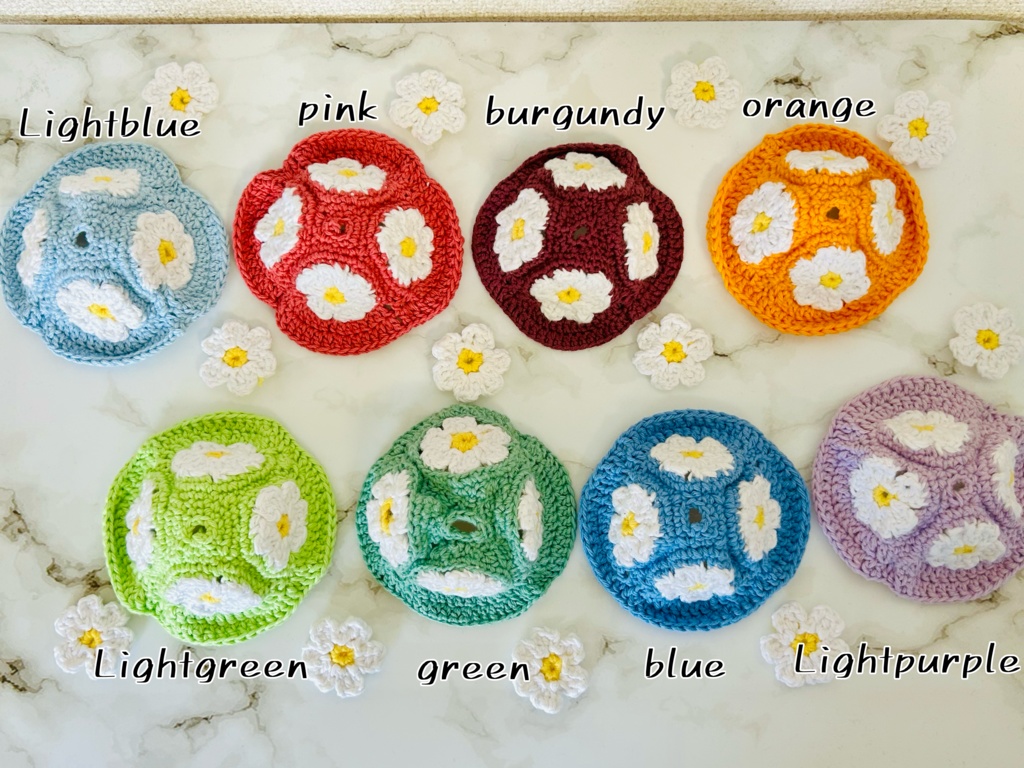 【にじぱぺっと】お花の帽子 Vol.1【編み物】