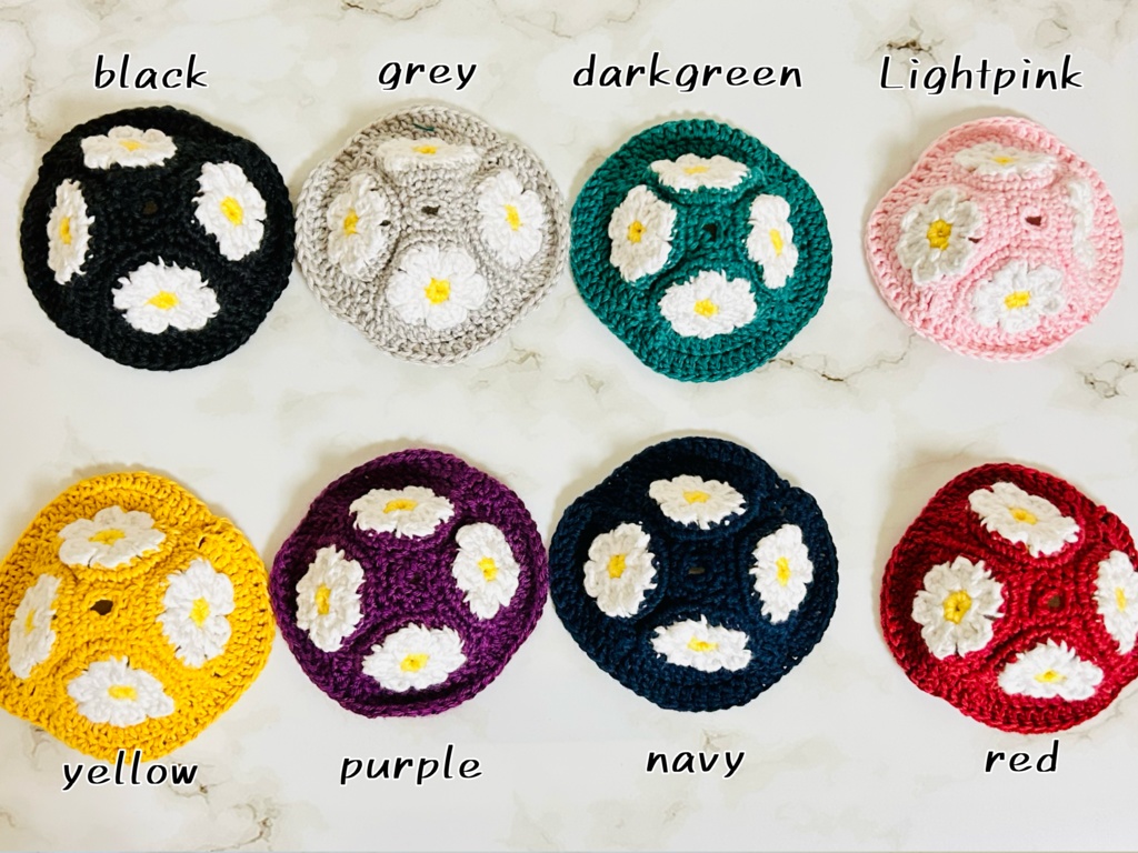 【にじぱぺっと】お花の帽子 Vol.2【編み物】