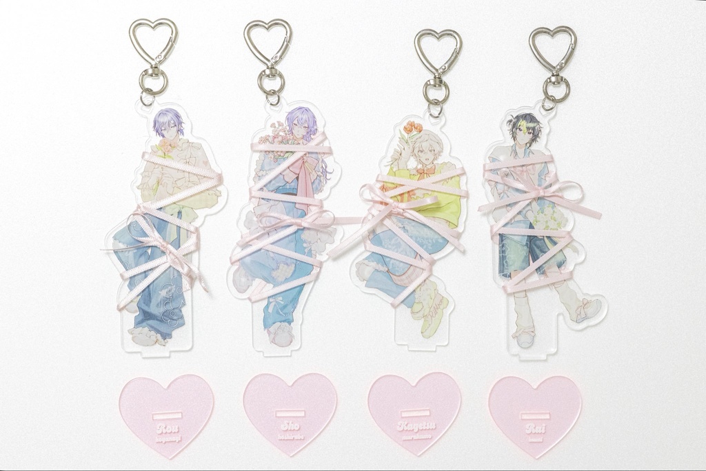 Ribbon Acrylic Stand Keychain 