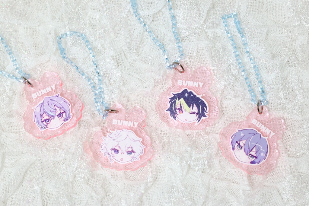【セット】Bunny Acrylic Keychain 