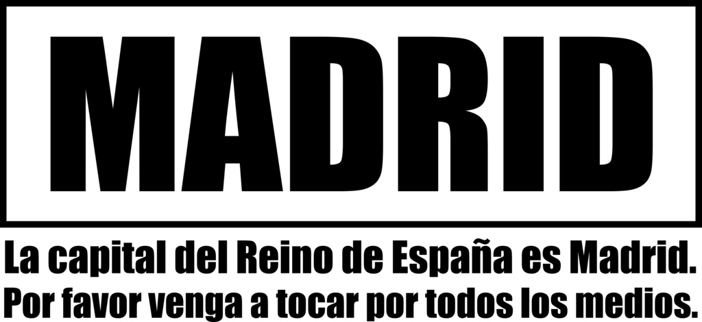 Tシャツのデザインであまり見かけない地名シリーズ1 マドリード