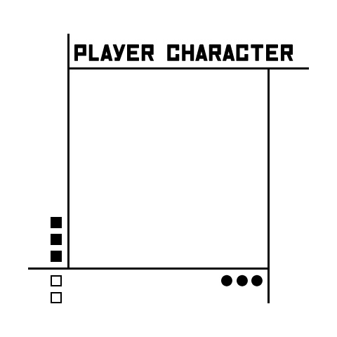 【ココフォリア素材】シンプルキャラ置き場-白・黒【無料】