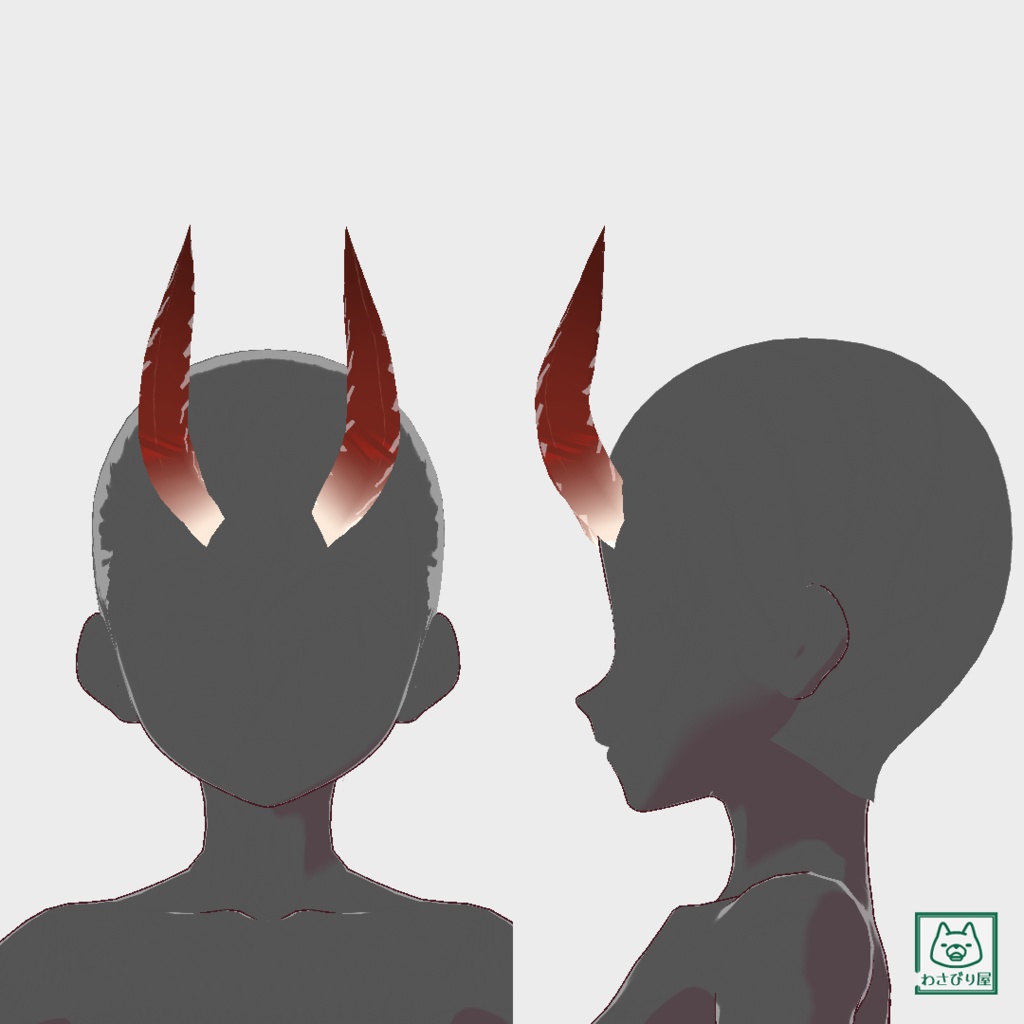 【VRoidアイテム】おでこの鬼の角