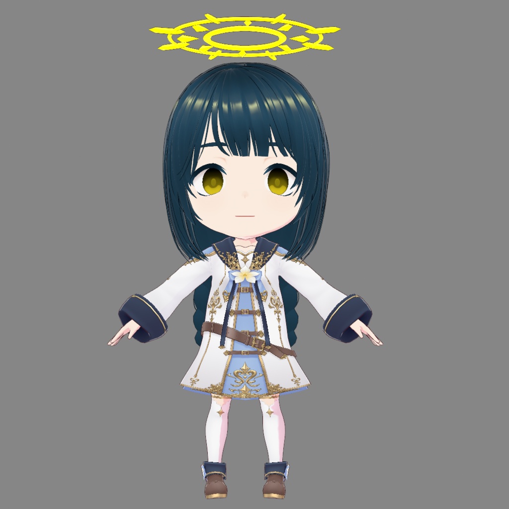 【無料】聖女ちゃん(ミニ)【VRoid Studio】