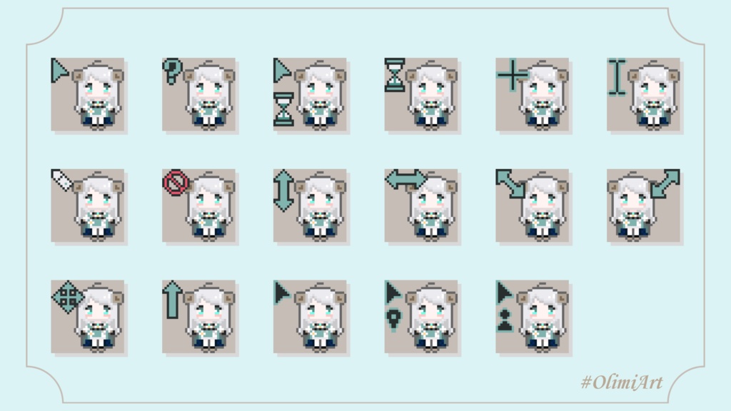 Vtuber マウスカーソルセット