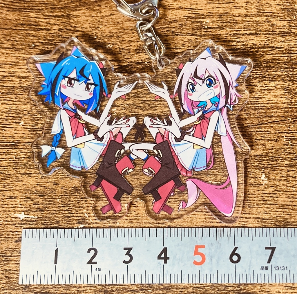 鳴花ヒメ・ミコトの「じゃ~ん」って感じのアクキー