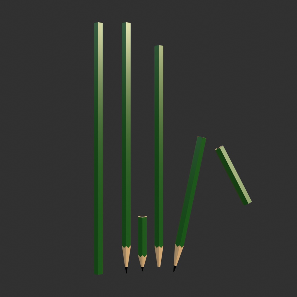 【FBX】鉛筆【商用OK】