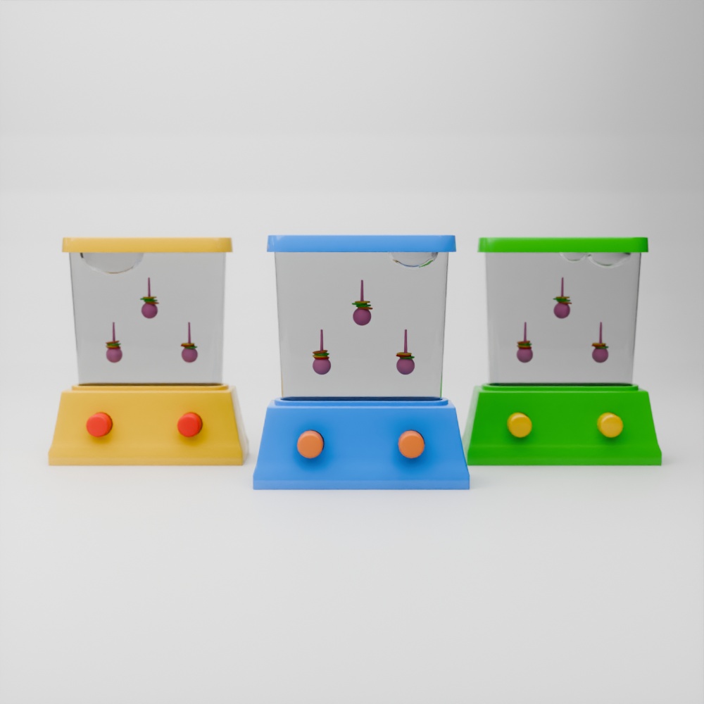 【FBX】懐かしの水中輪投げゲーム【商用OK】
