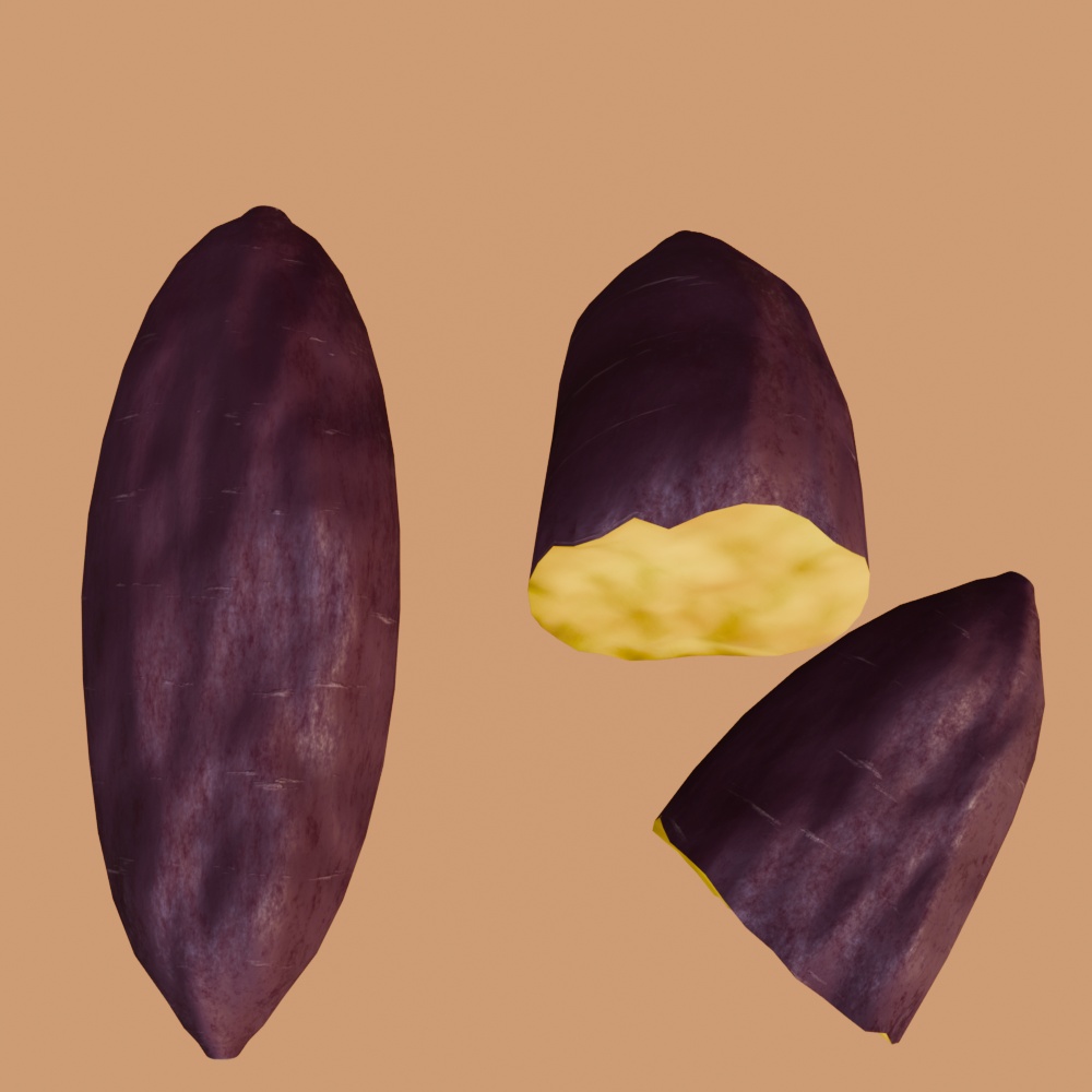 【FBX】焼き芋【商用OK】